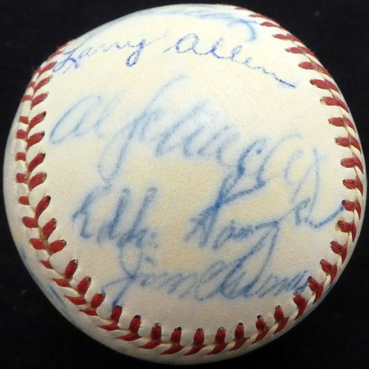 1950 Spring Training Autographed NL Baseball 21 Sigs Stan Musial Beckett A52628 Image 11