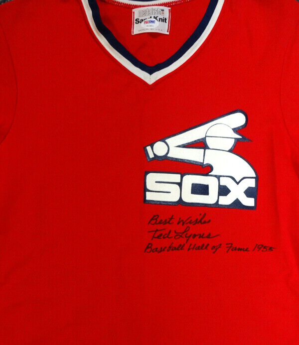Ted Lyons Authentic Autographed White Sox Jersey Best Wishes PSA/DNA COA V11811 Image 1
