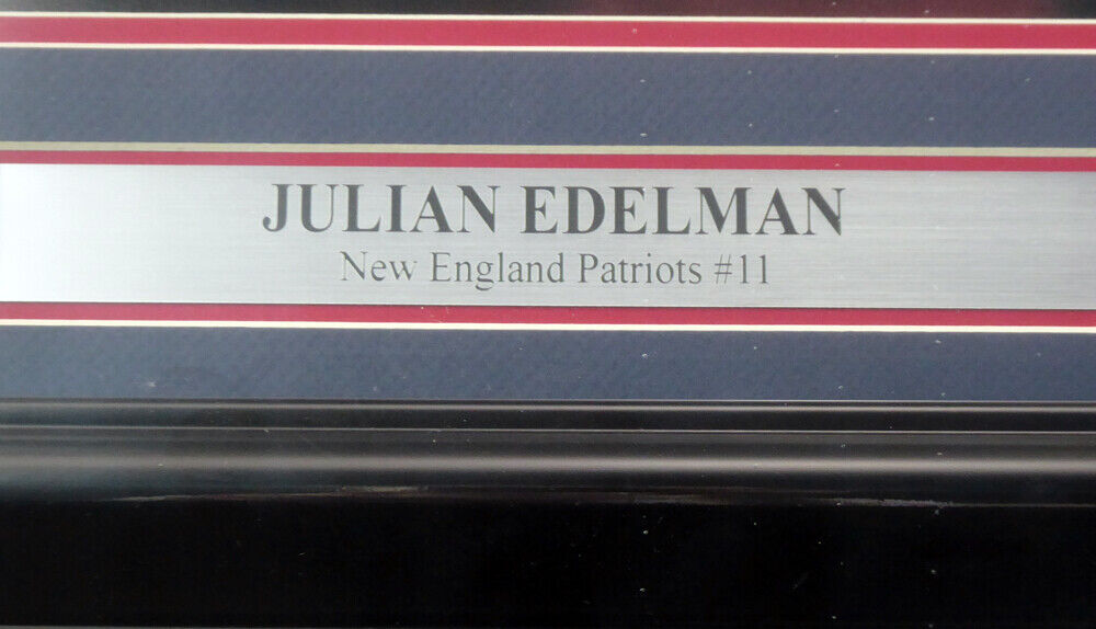 JULIAN EDELMAN AUTOGRAPHED SIGNED FRAMED 16X20 PHOTO PATRIOTS BECKETT 151425 Image 4
