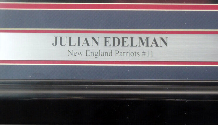 JULIAN EDELMAN AUTOGRAPHED SIGNED FRAMED 16X20 PHOTO PATRIOTS BECKETT 151425 Image 4