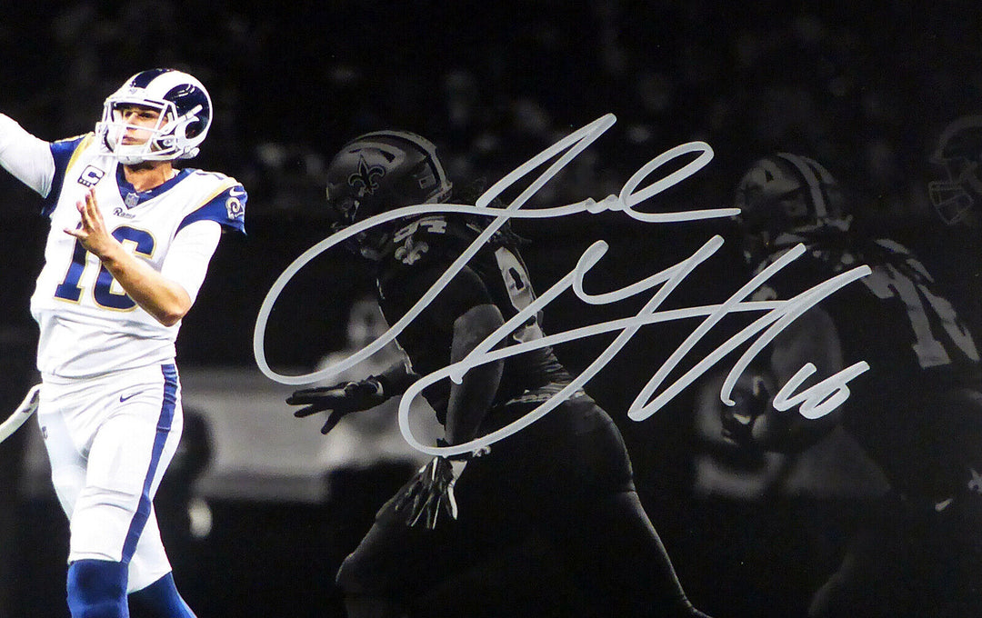 Jared Goff Authentic Autographed Signed 11x14 Photo Rams Fanatics Holo #A601067 Image 2