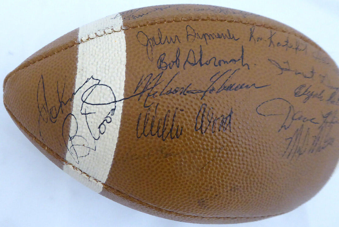 1962 Champ Packers Autographed Football 39 Sigs Johnny Blood McNally Beckett BAS Image 8
