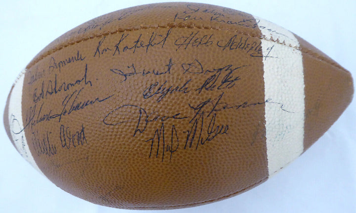 1962 Champ Packers Autographed Football 39 Sigs Johnny Blood McNally Beckett BAS Image 10