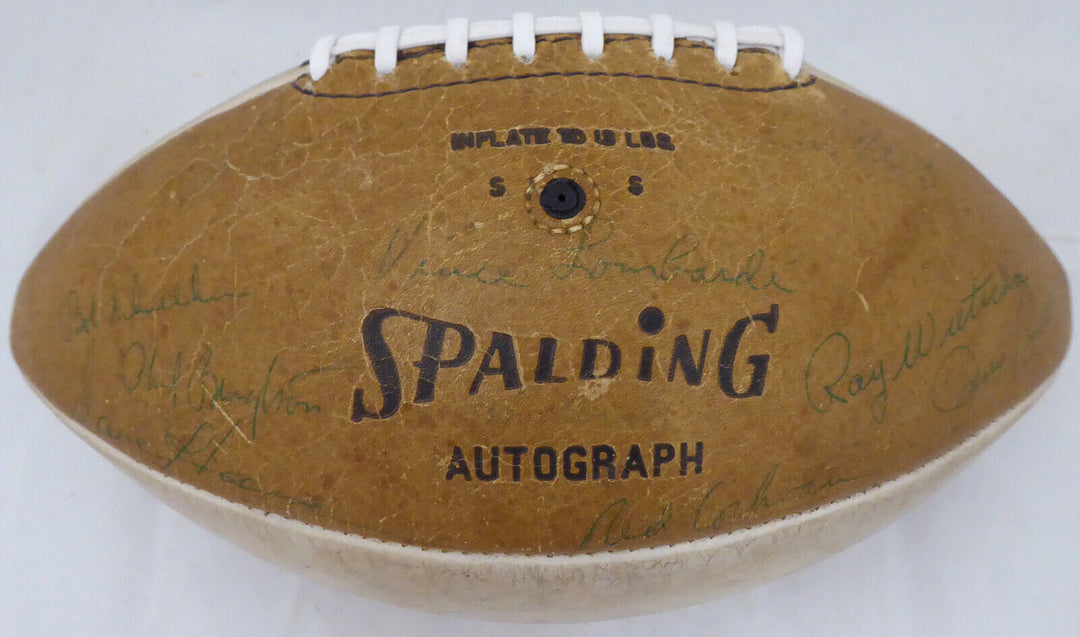 1966-67 Packers SB Champs Autographed Football 21 Sigs Lombardi Beckett A52081 Image 1