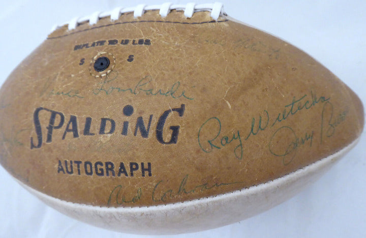 1966-67 Packers SB Champs Autographed Football 21 Sigs Lombardi Beckett A52081 Image 4