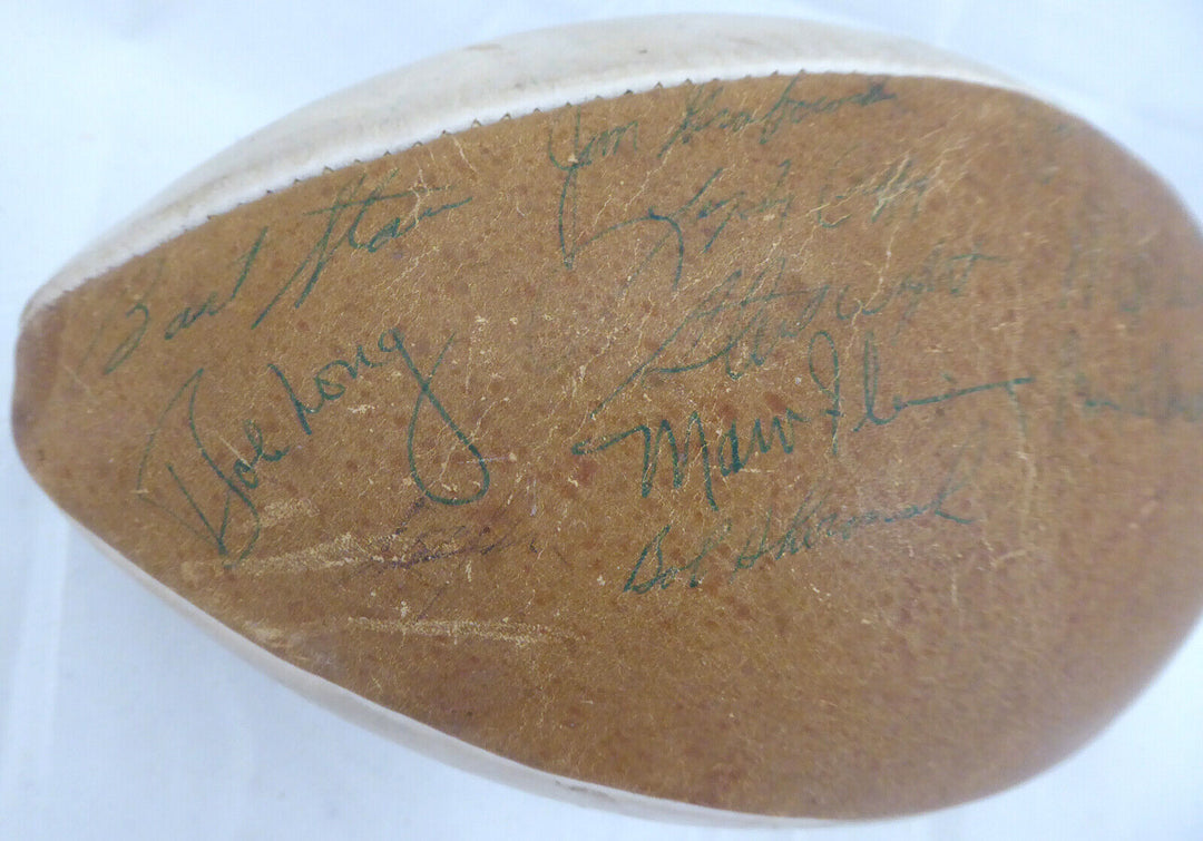 1966-67 Packers SB Champs Autographed Football 21 Sigs Lombardi Beckett A52081 Image 9