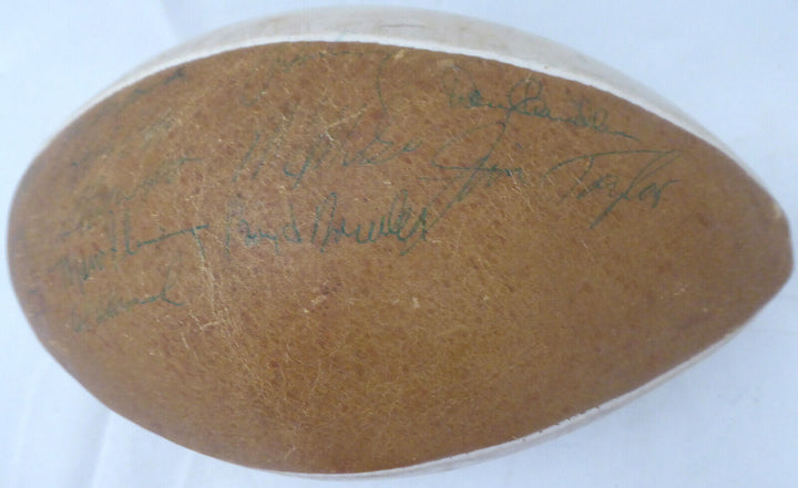 1966-67 Packers SB Champs Autographed Football 21 Sigs Lombardi Beckett A52081 Image 10
