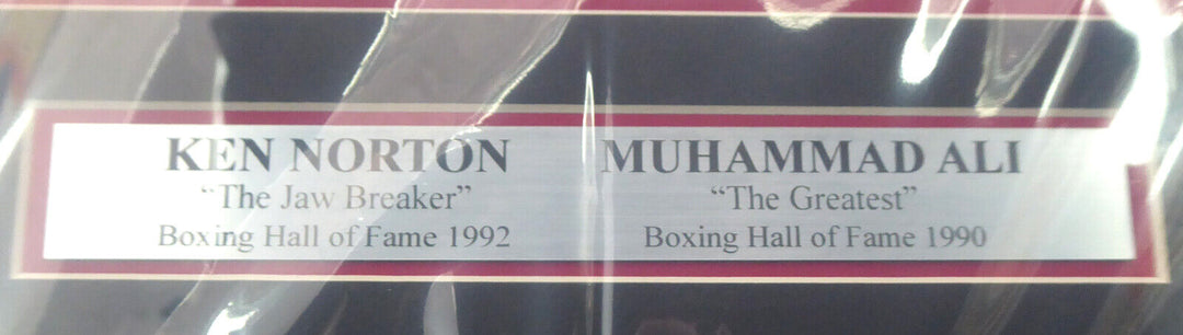 Muhammad Ali & Ken Norton Autographed Signed Framed 16x20 Photo Beckett A53365 Image 7