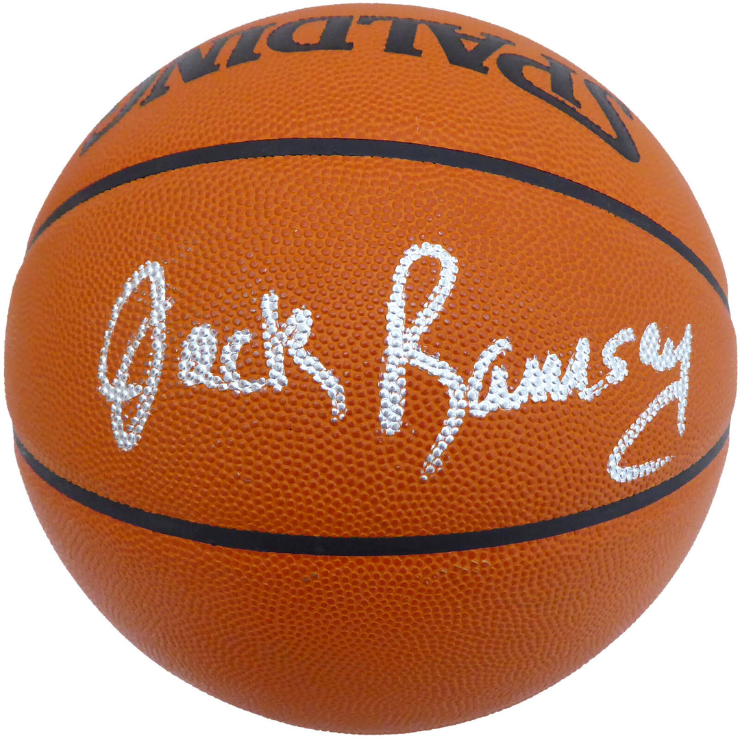 Jack Ramsay Autographed Spalding NBA Basketball Trail Blazers Beckett V62765 Image 12