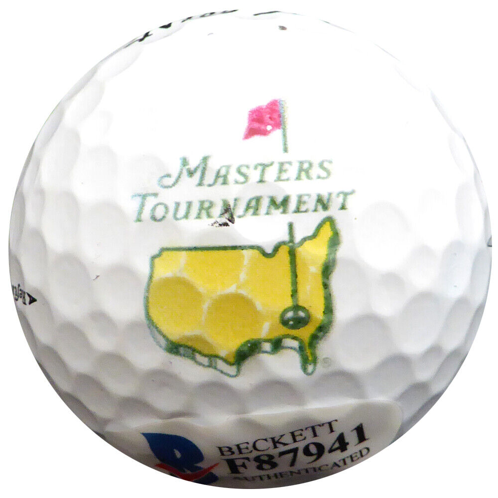 Cameron Champ Autographed Titleist PRO V1X Golf Ball Masters Logo Beckett F87941 Image 3