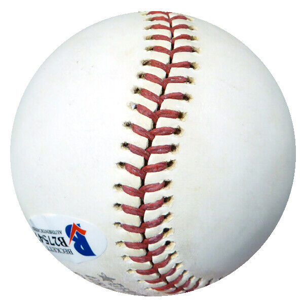 Hank Aaron Autographed NL Baseball Braves "Best Wishes" Vintage Beckett 116834 Image 5