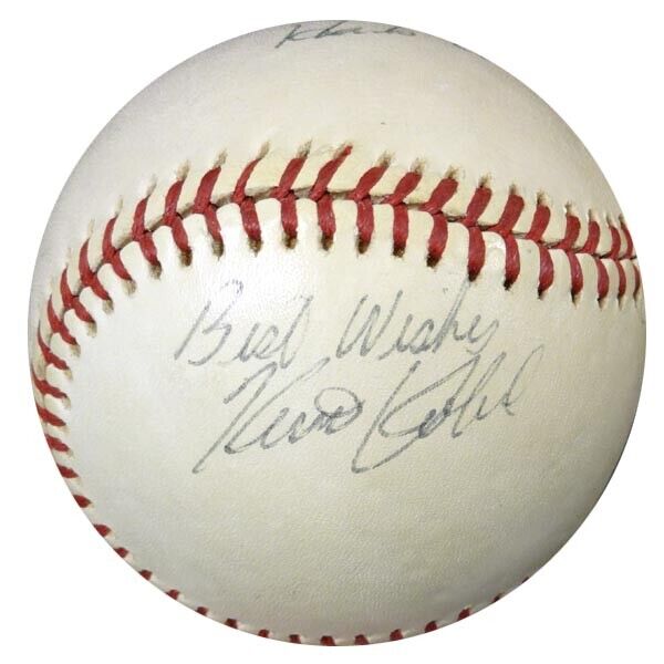 Hank Aaron & Others Autographed AL Baseball Best Wishes Vintage PSA/DNA #W05048 Image 3