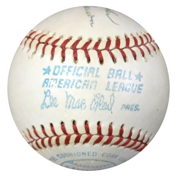 Hank Aaron & Others Autographed AL Baseball Best Wishes Vintage PSA/DNA #W05048 Image 6