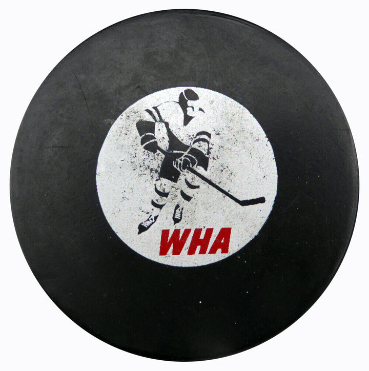 Unsigned Edmonton Oilers Vintage WHA Official Game Puck SKU #123616 Image 2