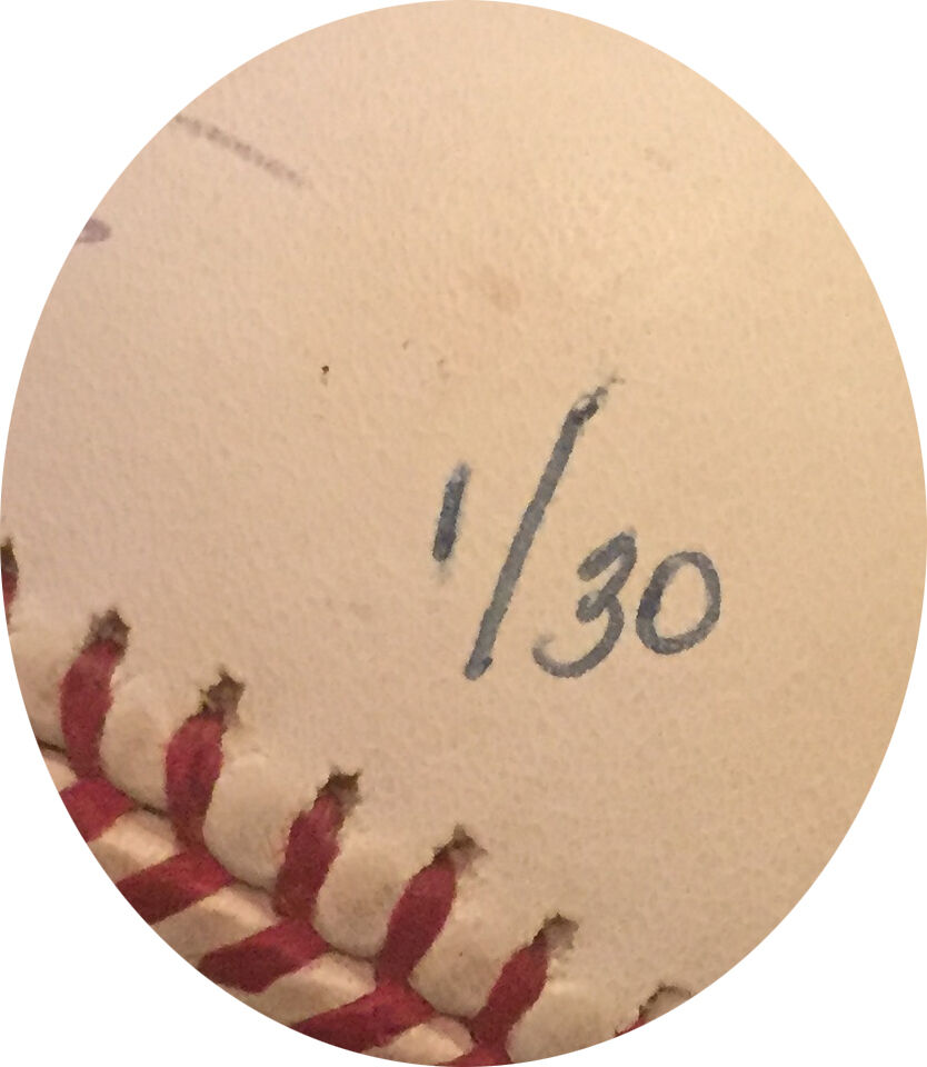 Magglio Ordonez Signed OML Engraved Stat Baseball LTD 1/30 Auto Steiner MLB COA  Image 4