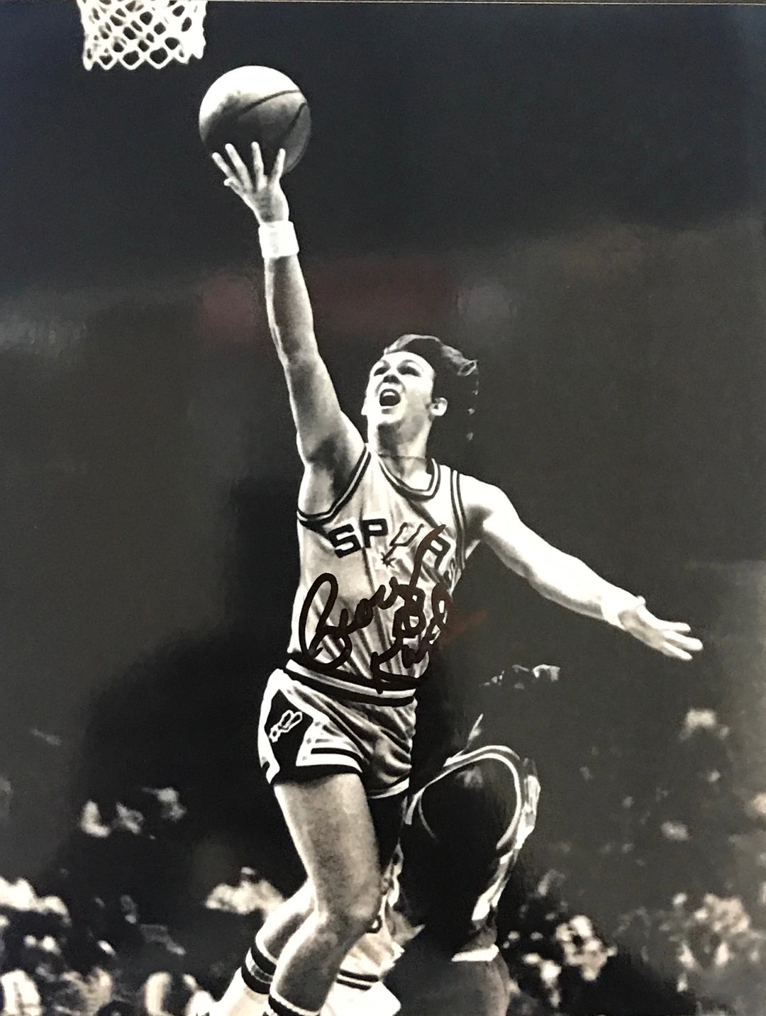 George Karl Autographed / Signed San Antonio Spurs Basketball 8x10 Photo Image 1