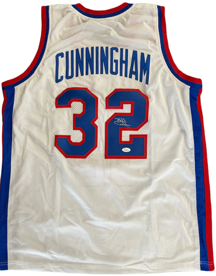 Billy Cunningham Autographed Philadelphia 76ers White Jersey (JSA) Image 1