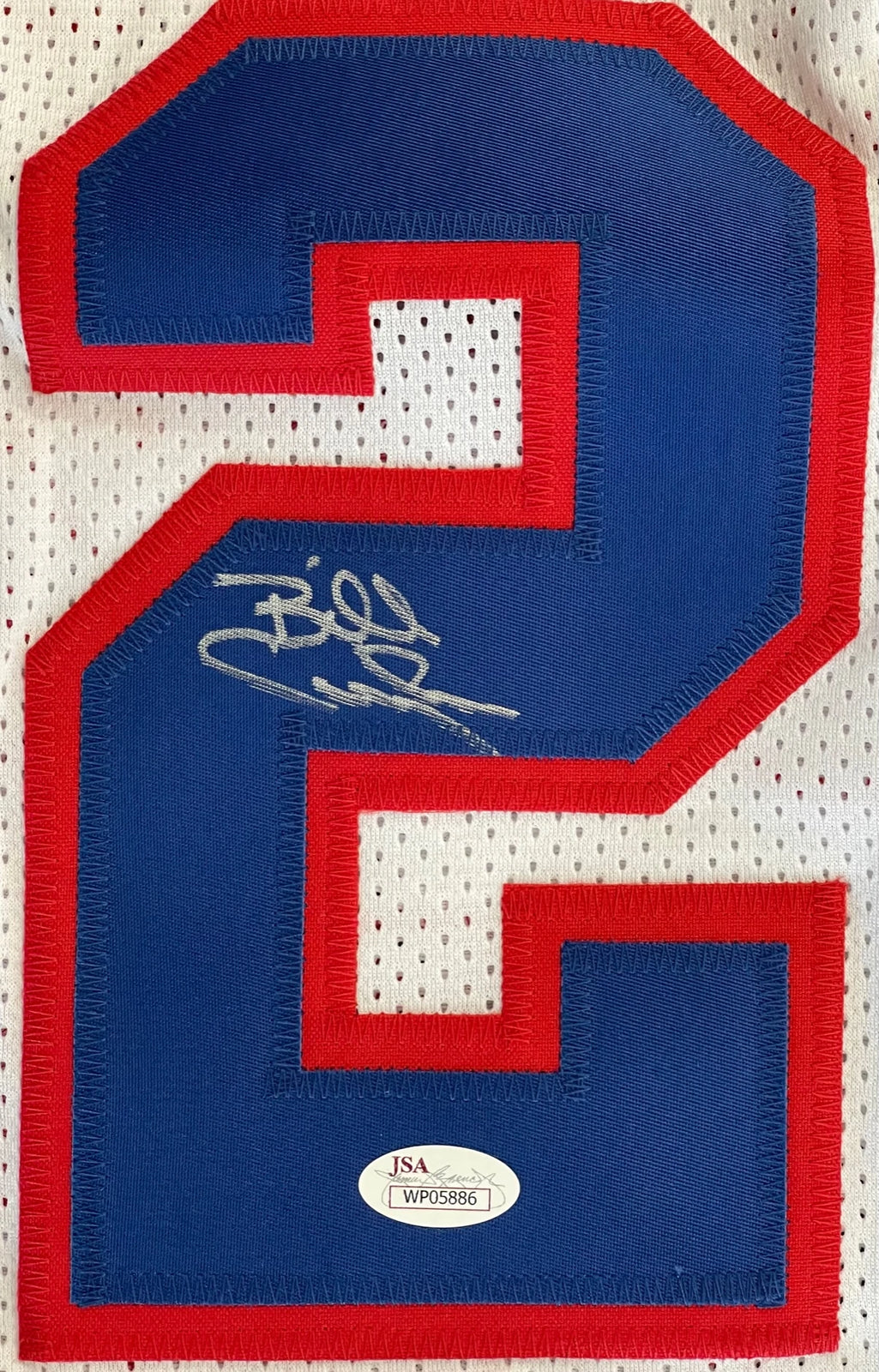 Billy Cunningham Autographed Philadelphia 76ers White Jersey (JSA) Image 2