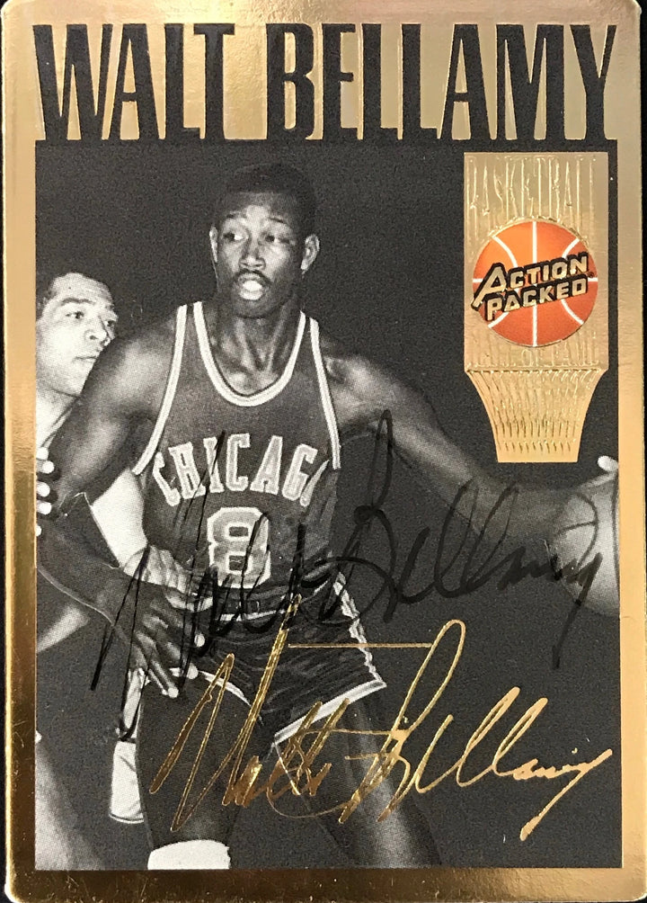 Walt Bellamy Autographed / Signed 1994 Action Packed Card Image 1