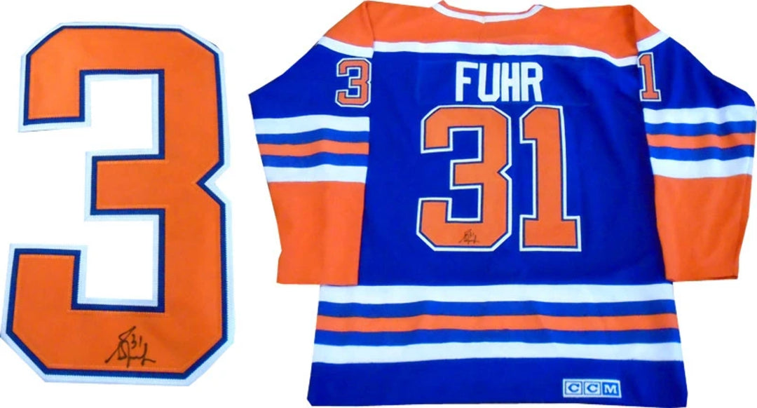 Grant Fuhr Autographed Edmonton Oilers Jersey Image 1