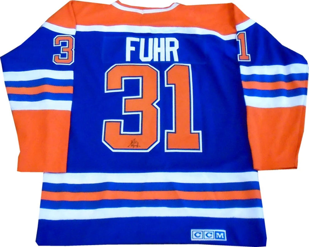 Grant Fuhr Autographed Edmonton Oilers Jersey Image 3
