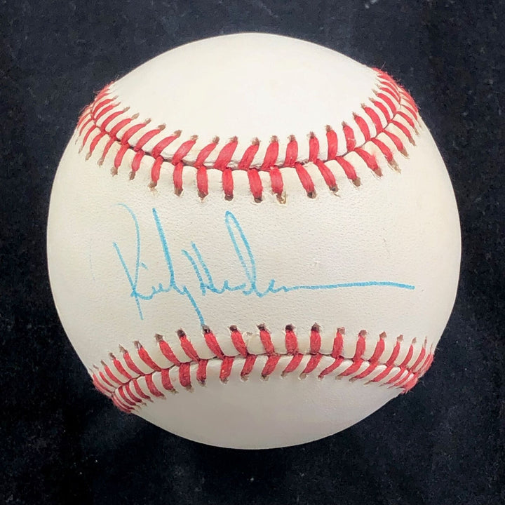 Rickey Henderson Signed Baseball PSA/DNA Oakland Athletics Autographed Image 1
