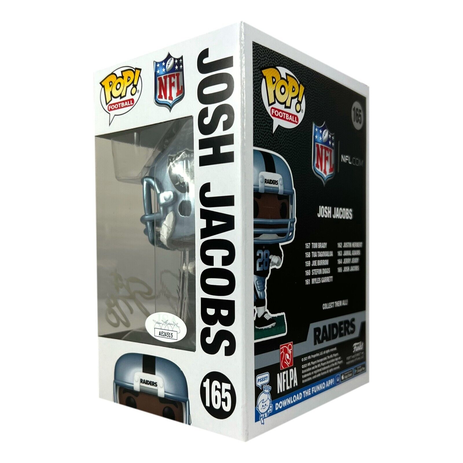 Funko Pop! Football NFL Las Vegas Raiders Josh Jacobs Figure #165