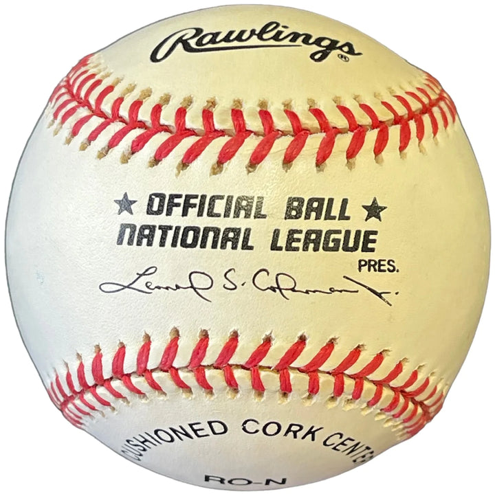 Al Leiter Autographed Official National League Baseball Image 2