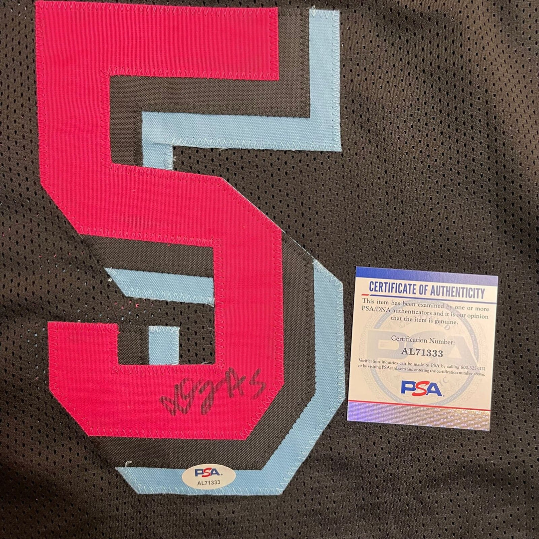 Derrick Jones Jr Signed Jersey PSA/DNA Miami Heat Autographed Image 2
