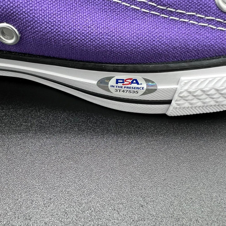 Jerry West signed Converse Chuck Taylor Left Shoe PSA/DNA Los Angeles Lakers Image 3