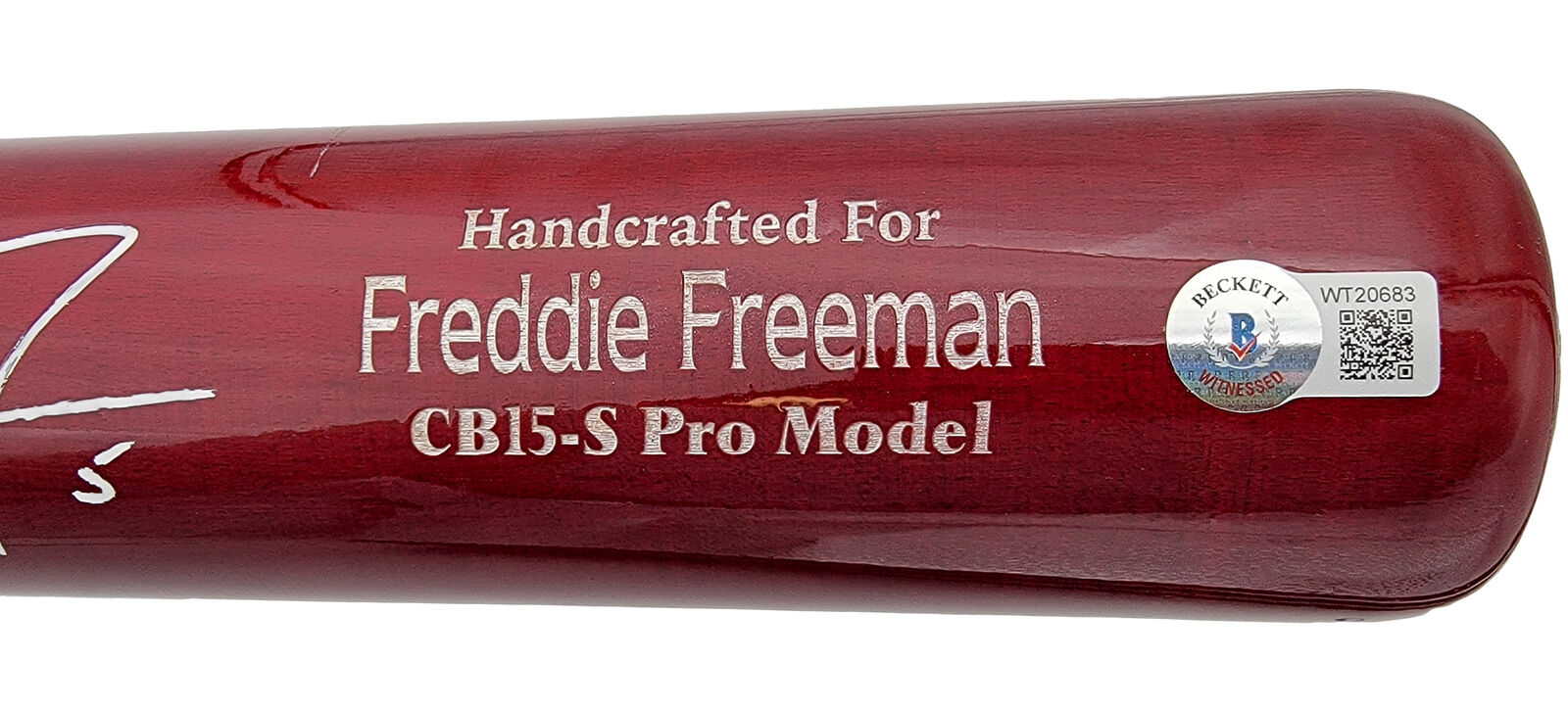 Freddie Freeman Atlanta Braves Autographed Marucci Game Model Bat