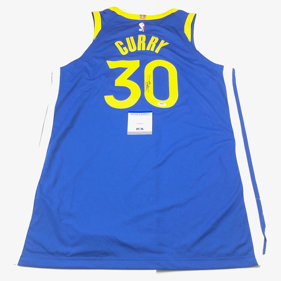 Stephen Curry signed jersey PSA/DNA Golden State Warriors Autographed Image 4