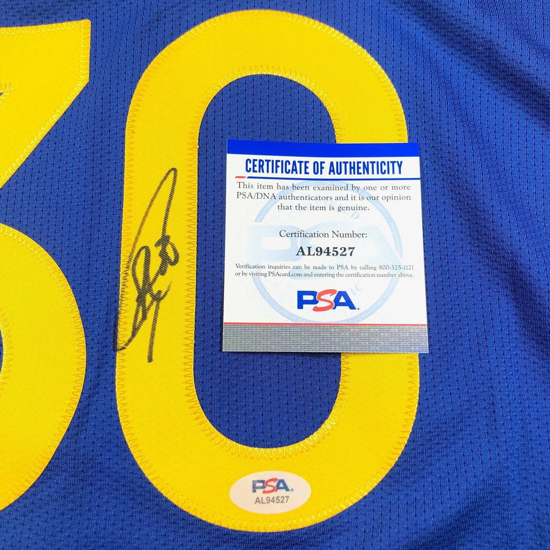 Stephen Curry signed jersey PSA/DNA Golden State Warriors Autographed Image 5
