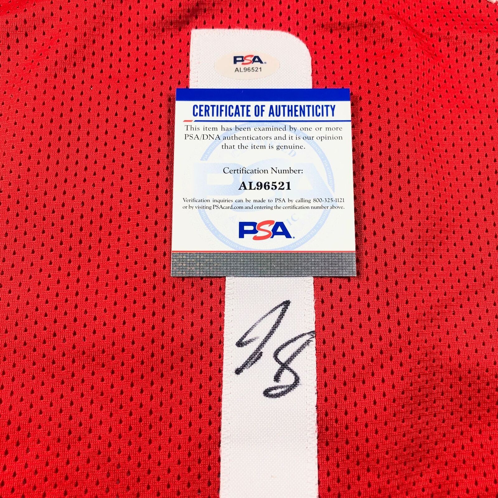 Jabari Smith Jr. Signed Jersey (PSA)