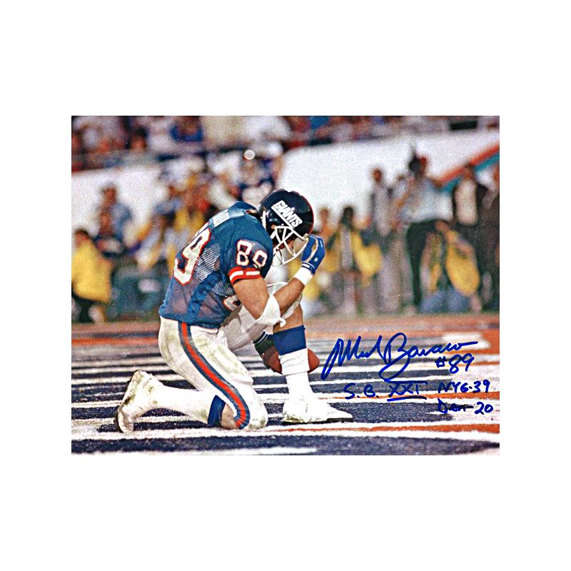 Mark Bavaro New York Giants Autographed and Insc. "NYG-39, DEN-20, SB XXI" 8x10 Photo