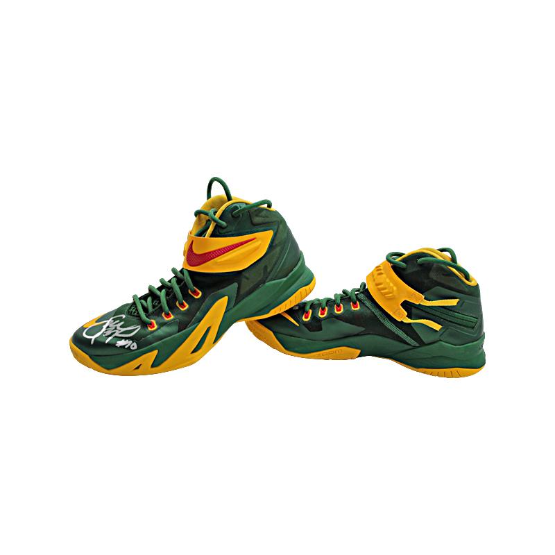 Sue Bird Autographed & Inscribed "#10" Game Used Seattle Storm LeBron Nike Sneakers (Sue Bird LOA)