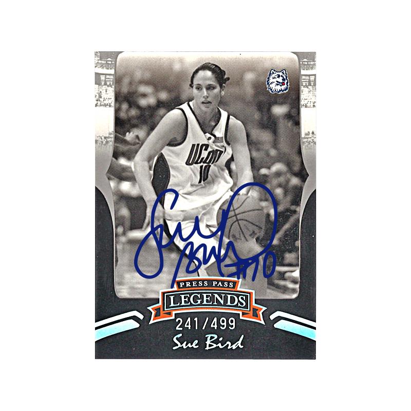 Sue Bird Seattle Storm Autographed 2007 Press Pass Legends Trading Card (241/499)