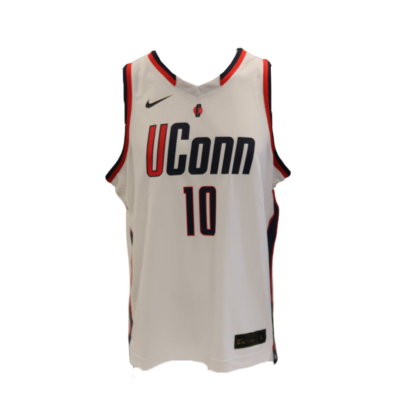Sue Bird UConn Autographed and Inscr. "2x NCAA Champ" Nike Retro Replica White Jersey (CX Auth)