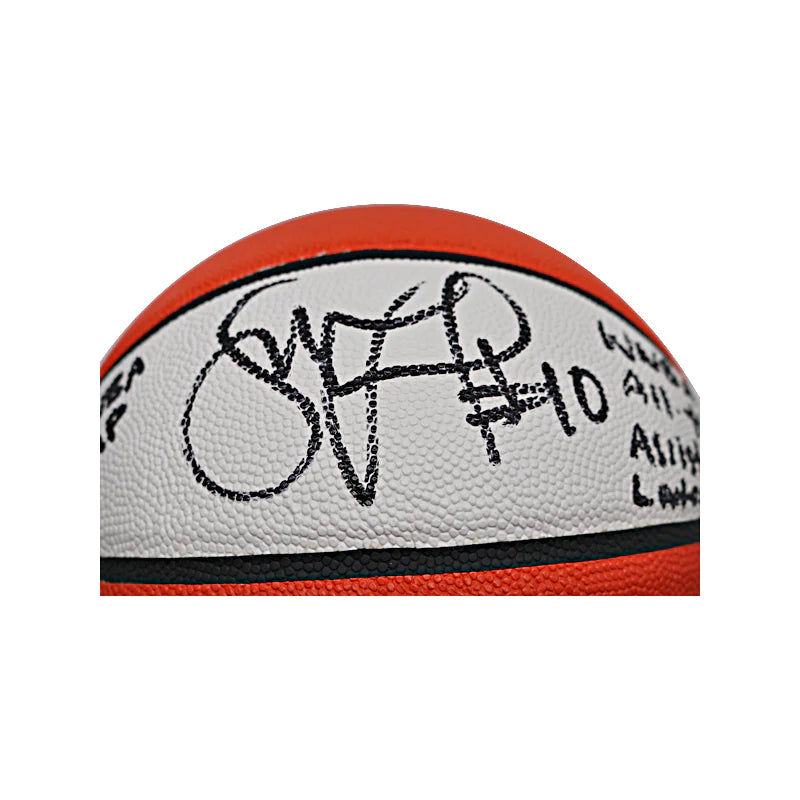 Sue Bird Seattle Storm Autographed Replica Wilson WNBA Basketball with "4x WNBA Champ, WNBA All Time Assists Leader" Inscription (CX Auth)