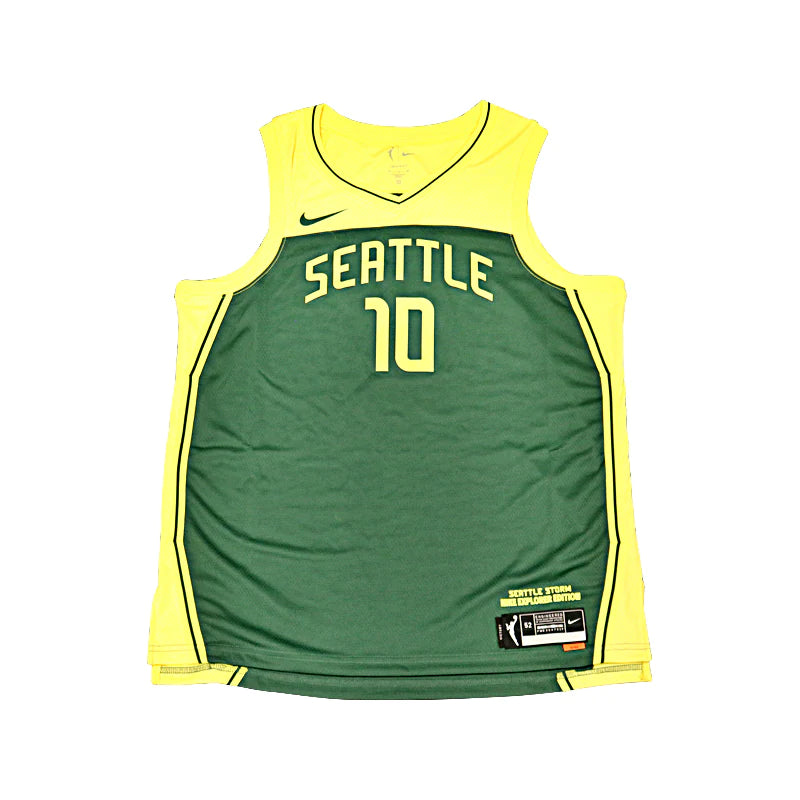 Sue Bird Seattle Storm Autographed Nike Explorer Edition Yellow/Green Jersey (CX Auth)