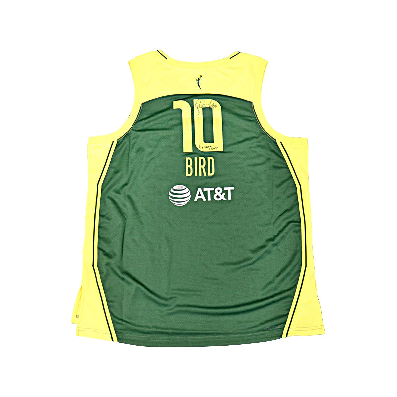 Sue Bird Seattle Storm Autographed Nike Explorer Edition Yellow/Green Jersey with "4x WNBA Champ" Inscription (CX Auth)