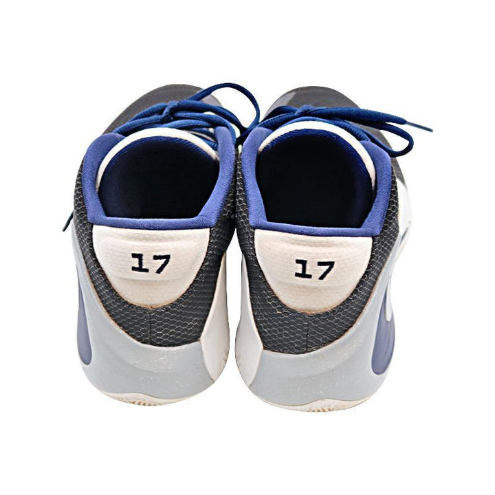 Aaron Boone New York Yankees Autographed 2020 Game Used Black/White/Blue Giannis Sneakers Size 11 (Boone LOA/CX Auth)