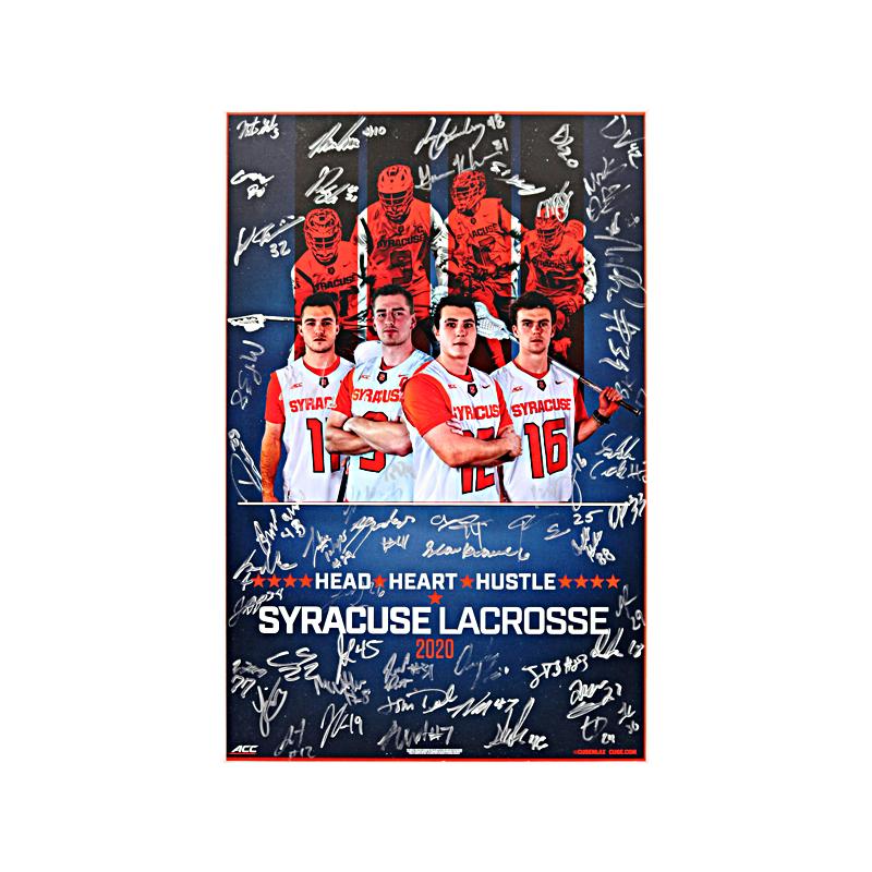 John Desko Syracuse University Men's Lacrosse 2020 Team Signed Plaque