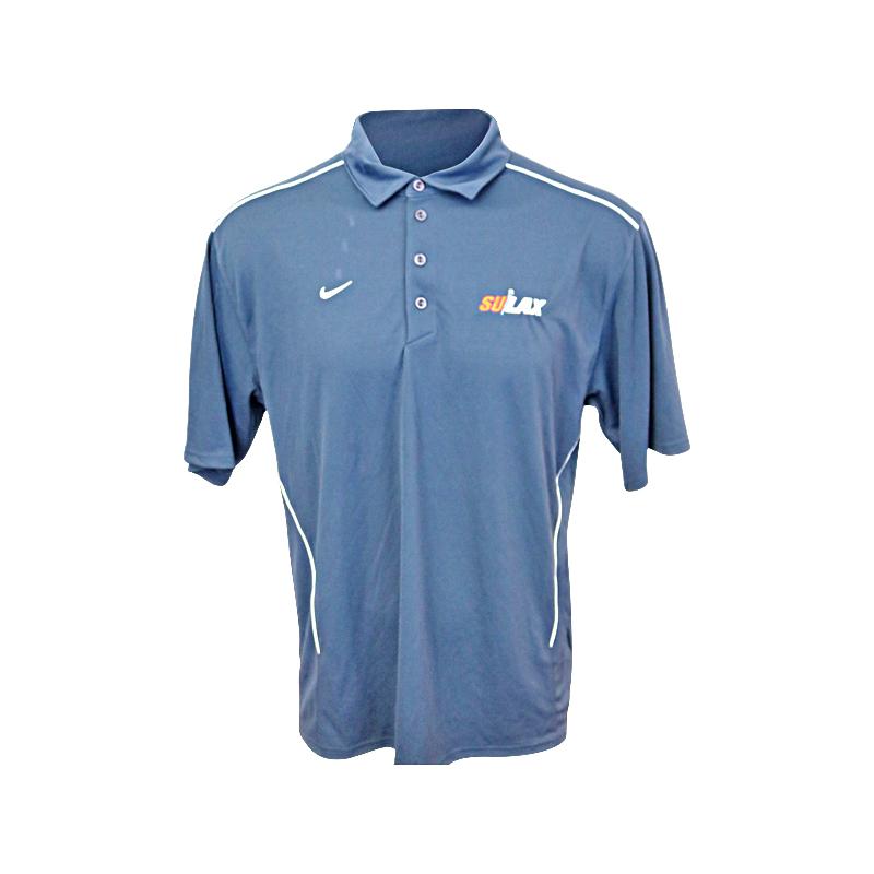 John Desko Syracuse University Men's Lacrosse SU LAX Short Sleeve Polo Shirt (Size L)
