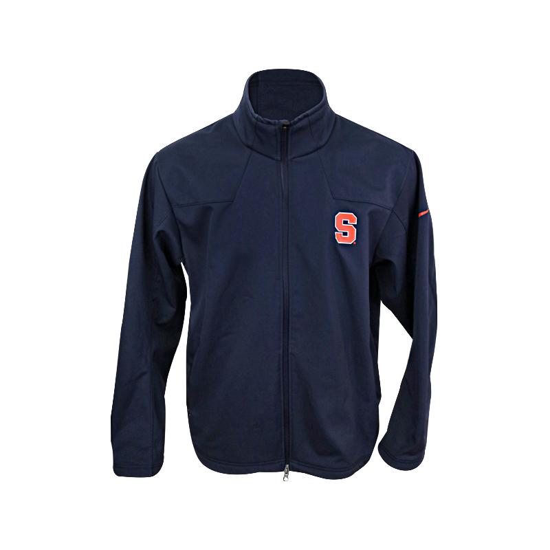 John Desko Syracuse University Men's Lacrosse Nike Navy Full Zip Hoodless Jacket (Size XXL)