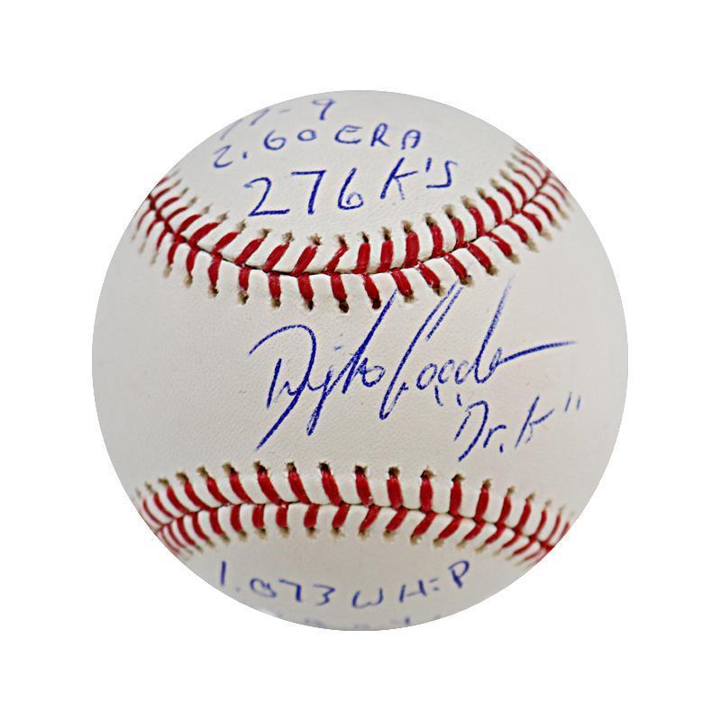 Dwight Gooden Signed and Inscribed Baseball - CharityStars