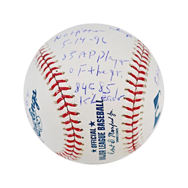 Dwight Gooden Autographed & Multi-Inscribed Major/Minor League Career Stat Baseball (CX Auth)