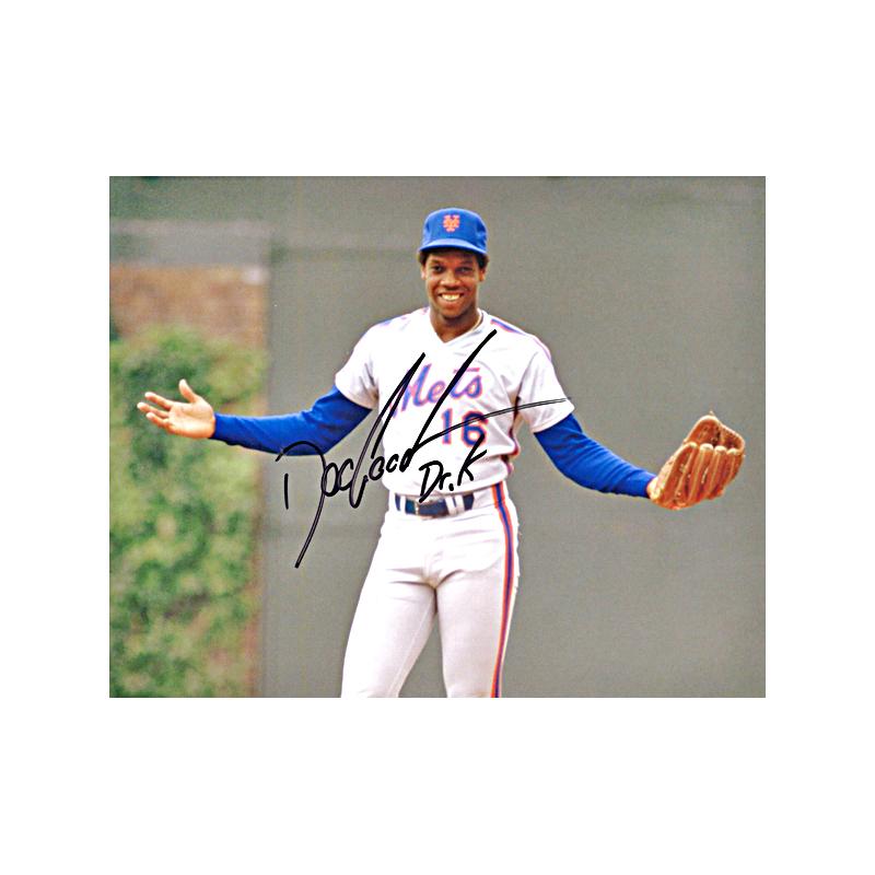 Dwight Gooden Autographed with "Dr. K" Insc. 8x10 Photo