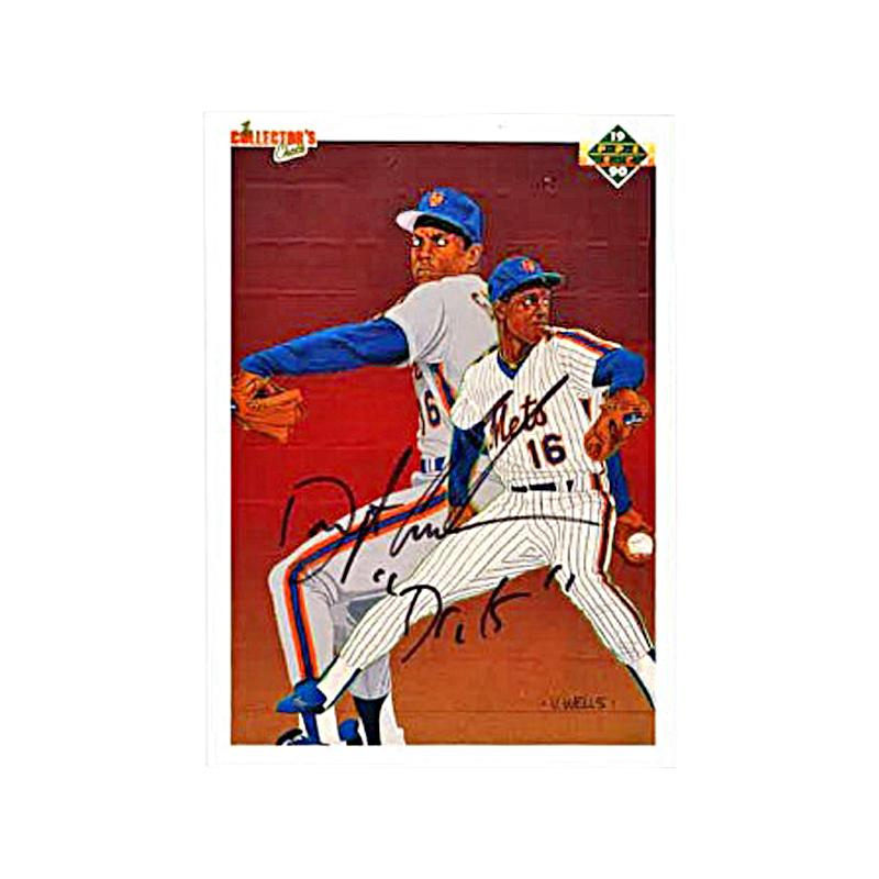DWIGHT DOC GOODEN SIGNED METS INSC DR K 16X20