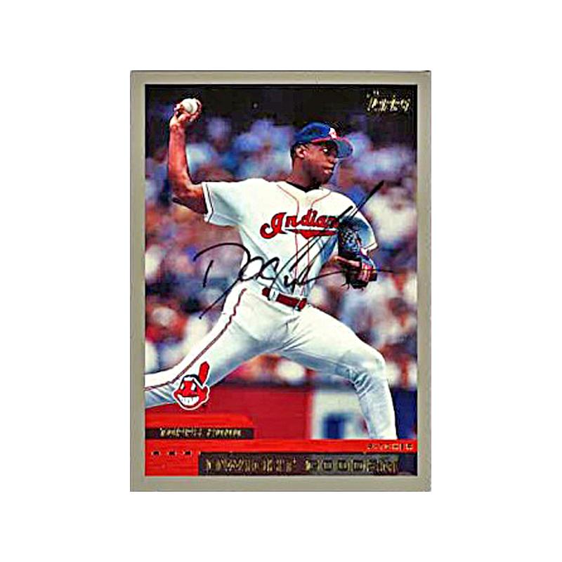Dwight Gooden Autographed 2000 Topps Cleveland Indians Trading Card
